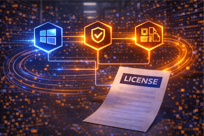 Licencias de software empresarial e instalación de sistemas