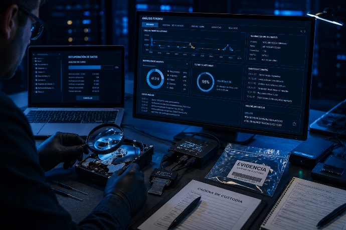 Investigación forense informática y análisis técnico de evidencias digitales