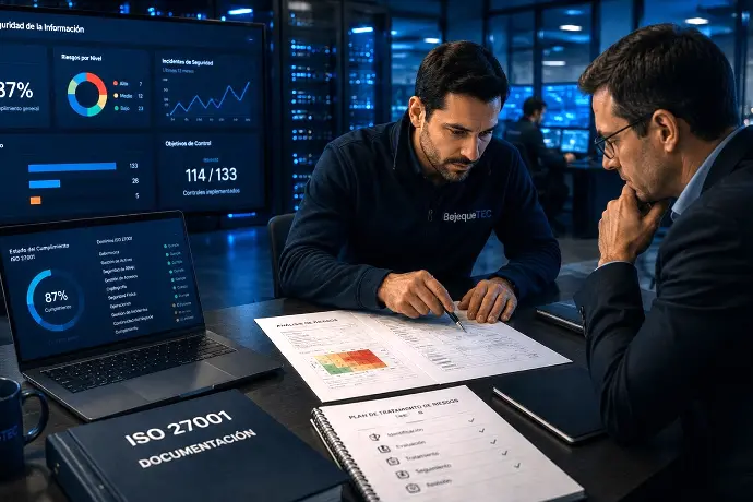     Auditoría ISO 27001 y análisis de riesgos de ciberseguridad para empresas